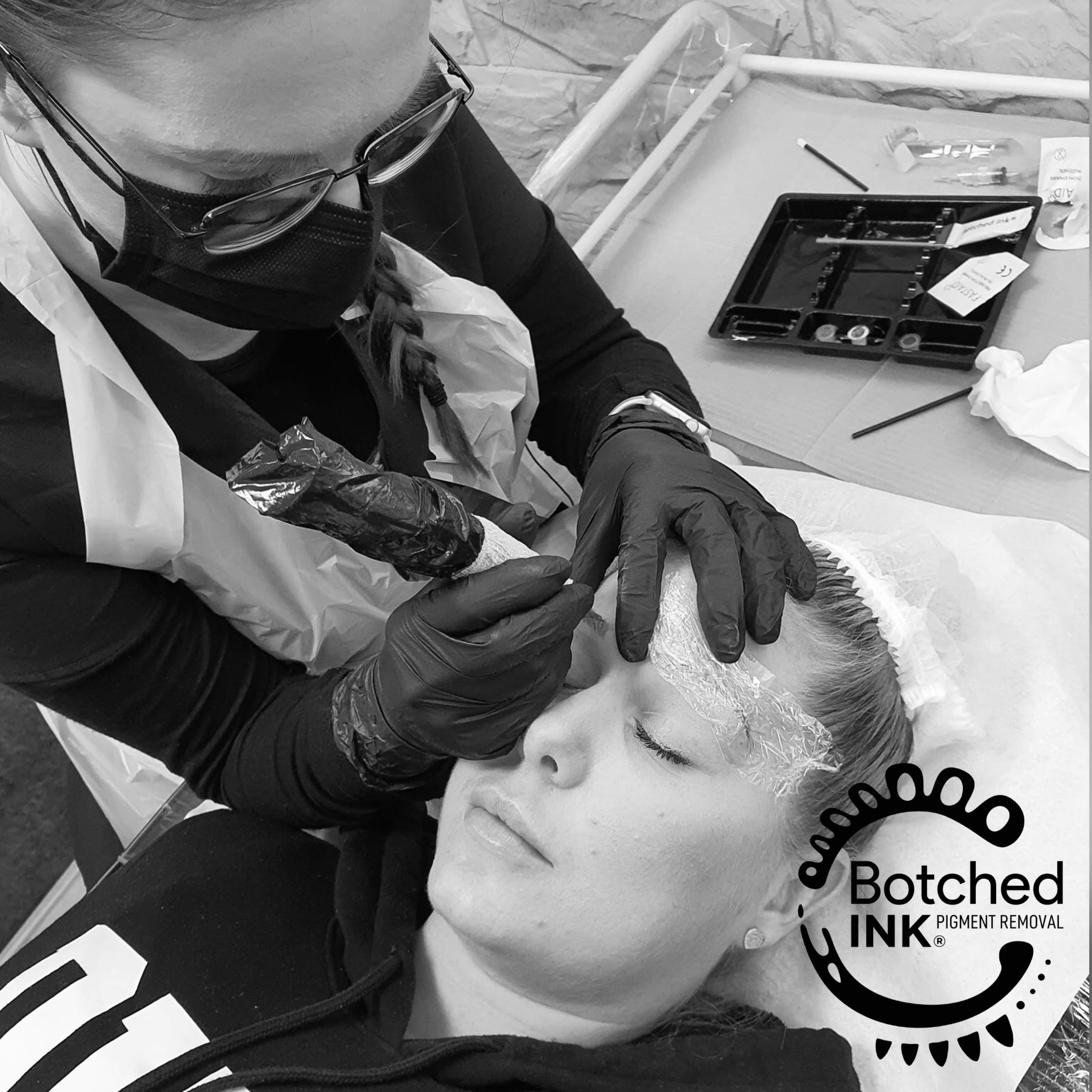 Botched Ink saline tattoo removal training fix correct microblading permanent makeup