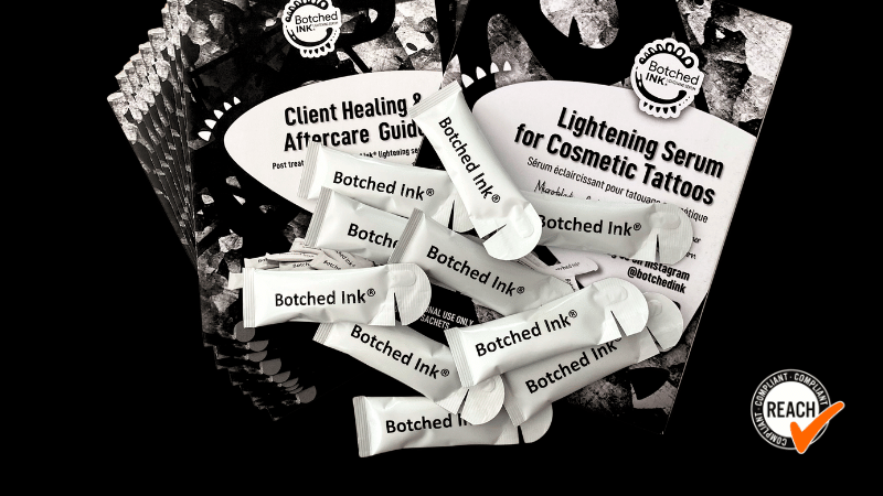 saline tattoo removal with Botched Ink