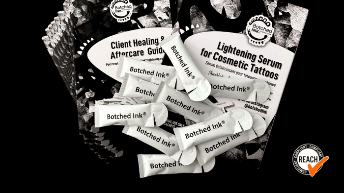 saline tattoo removal with Botched Ink