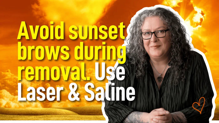 Laser eyebrow tattoo removal with Botched Ink