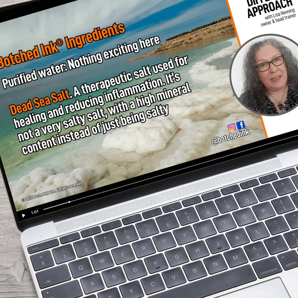 Saline Tattoo Removal Training with our Exclusive Botched Ink Serum ...