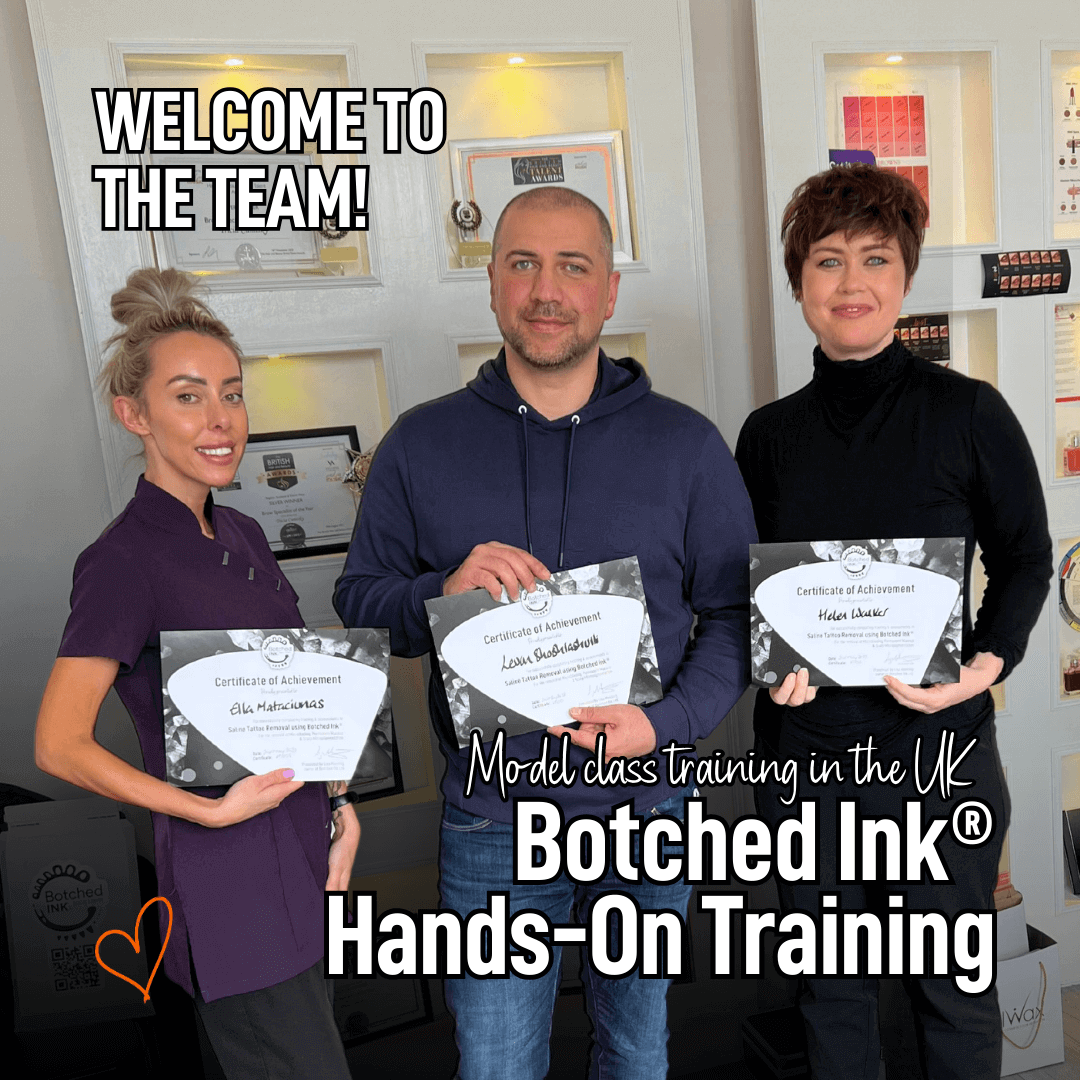 Tricia Cumisky Loaded PMU Botched Ink Saline Tattoo Removal Trainer, Leigh Bolton UK